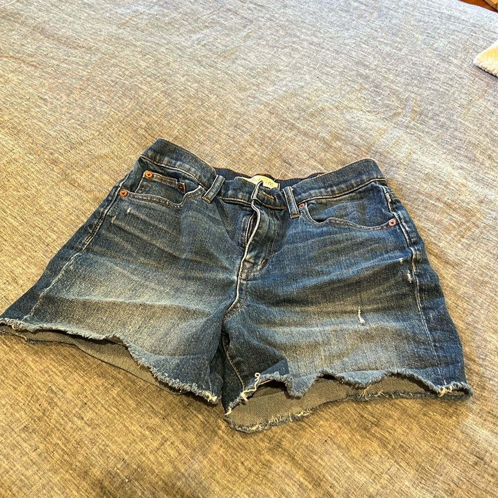 Madewell high rise denim shorts